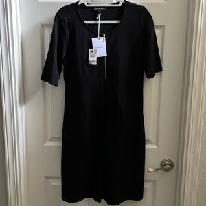 Maternity black ponte dress